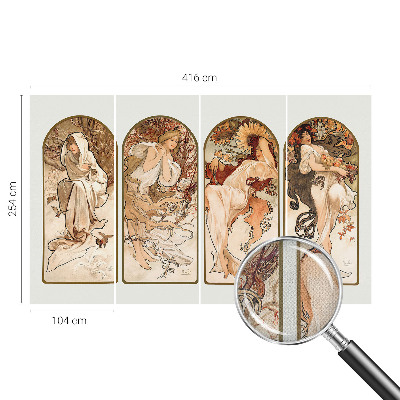 Peel and stick wall mural for bedroom featuring an artistic close-up of women's pores