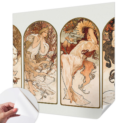 Peel and stick wall mural for bedroom featuring an artistic close-up of women's pores