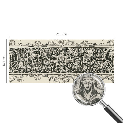 Peel and stick wall mural for kids' room featuring mythological motifs