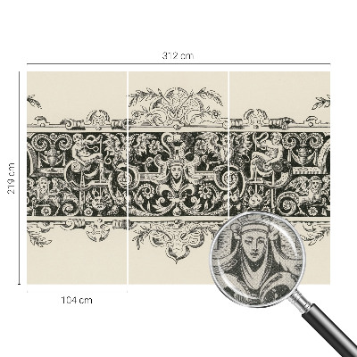 Peel and stick wall mural for kids' room featuring mythological motifs