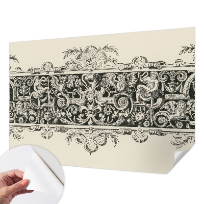 Peel and stick wall mural for kids' room featuring mythological motifs