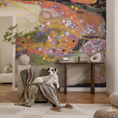 3D wall mural with a floral arrangement design