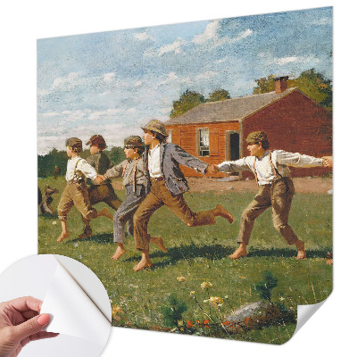 3D photo wallpaper mural with a joyful, playful design