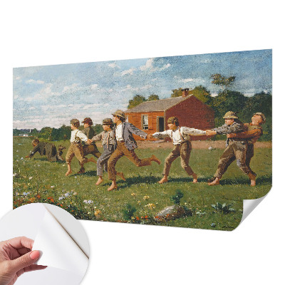 3D photo wallpaper mural with a joyful, playful design