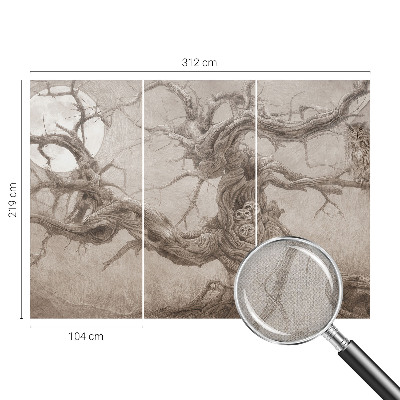 Children's wall mural Night birds