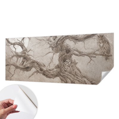 Children's wall mural Night birds