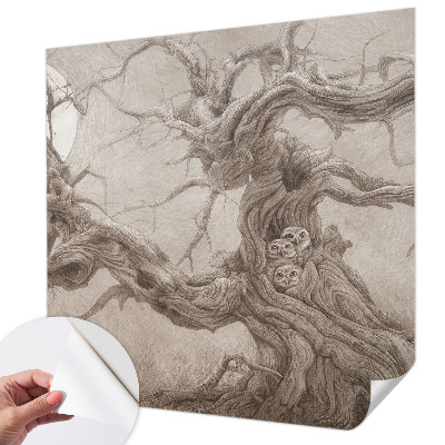 Children's wall mural Night birds