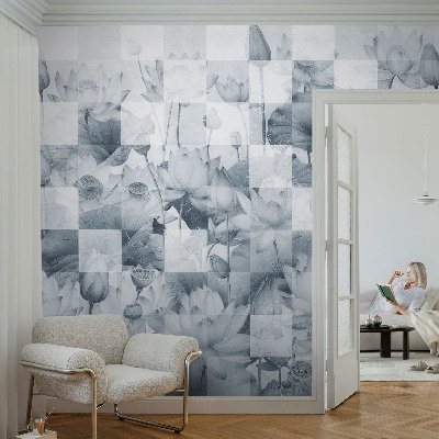 Baby room wall mural Lotus flowers
