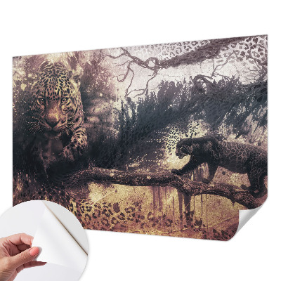 Peel and stick wallpaper mural Forest theme