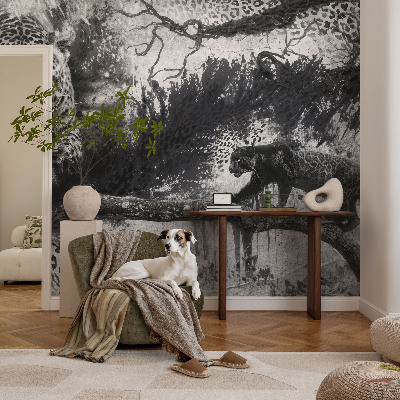 Self-adhesive wall mural Abstract leopards