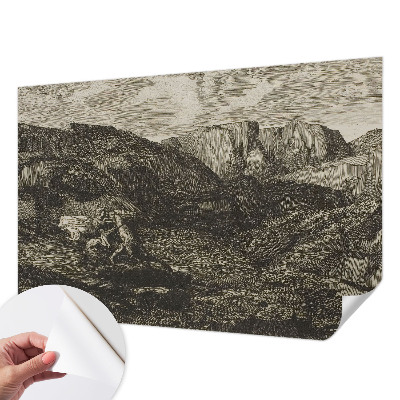 Removable wall mural Mountain journey