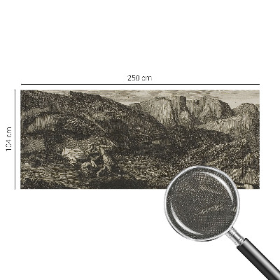 Removable wall mural Mountain journey