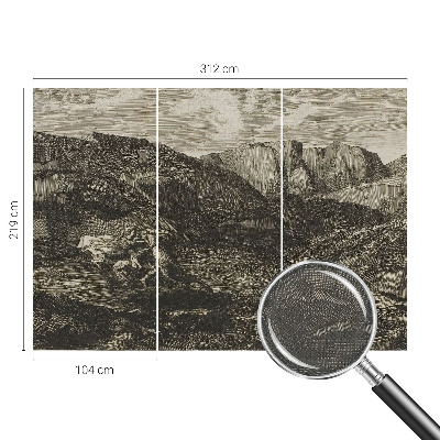 Removable wall mural Mountain journey