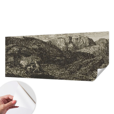 Removable wall mural Mountain journey