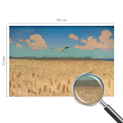 3D wall mural Wheat field