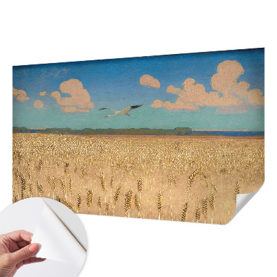 3D wall mural Wheat field