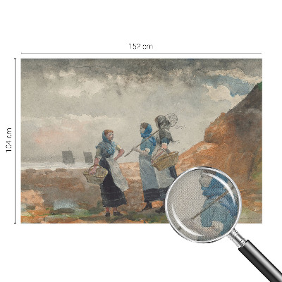 Peel and stick wall mural for kids' room with a serene coastal scene