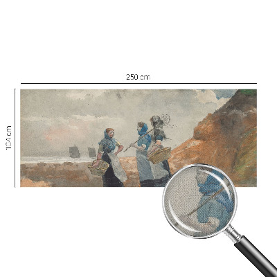 Peel and stick wall mural for kids' room A serene coast