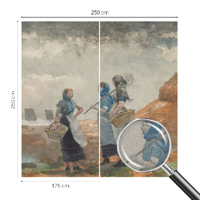 Peel and stick wall mural for kids' room A serene coast