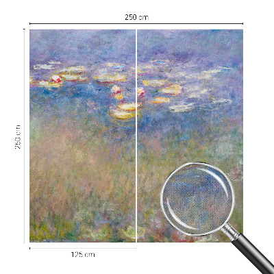 Self-adhesive photo wallpaper featuring water lilies