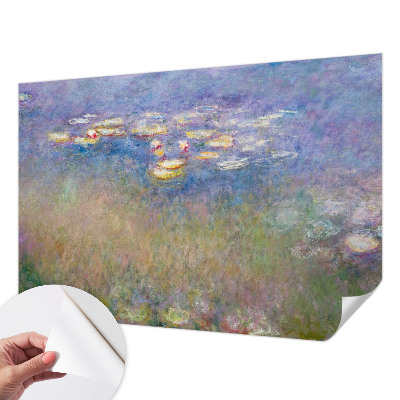 Self-adhesive photo wallpaper featuring water lilies