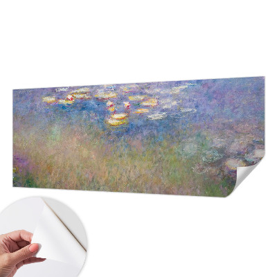 Self-adhesive photo wallpaper featuring water lilies