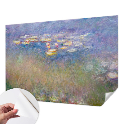 Self-adhesive photo wallpaper featuring water lilies
