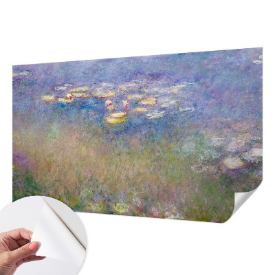 Self-adhesive photo wallpaper featuring water lilies
