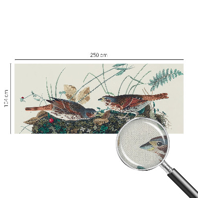 Removable wall mural wallpaper with a nature-inspired design