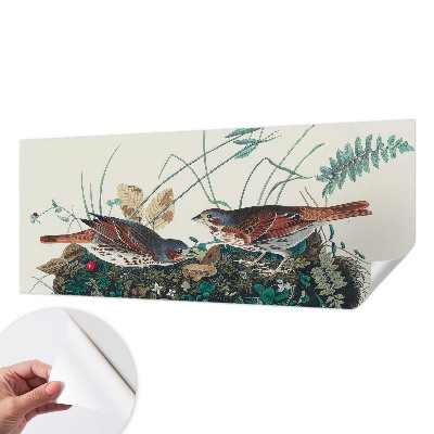 Removable wall mural wallpaper with a nature-inspired design
