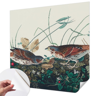 Removable wall mural wallpaper with a nature-inspired design