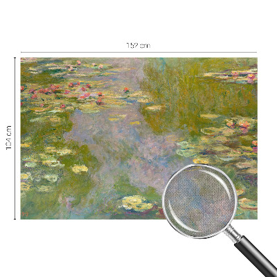 Peel and stick wall mural for kids' room with a water lilies design