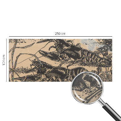 3D wall mural Water crayfish