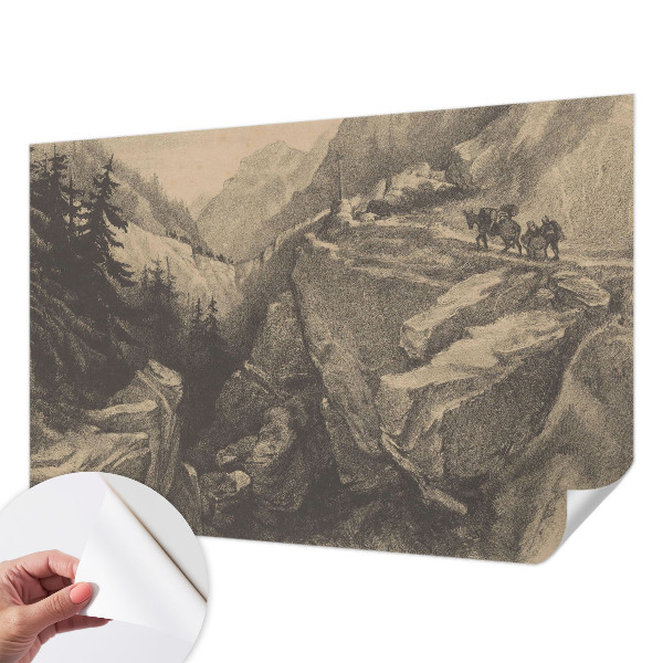 3D photo wallpaper mural Picturesque mountains