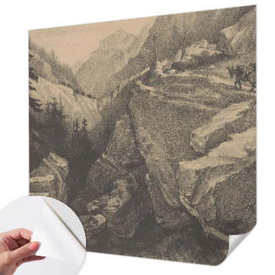 3D photo wallpaper mural Picturesque mountains