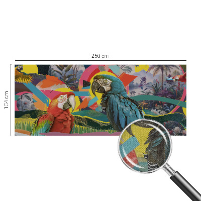 Nursery wall mural Exotic birds