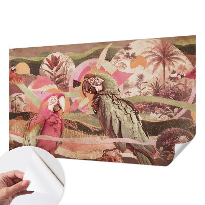 Peel and stick wall mural Tropical birds