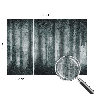 Children's wall mural Mysterious forest