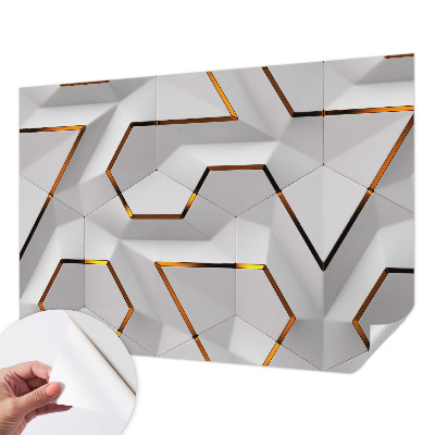 Baby room wall mural Modern geometry