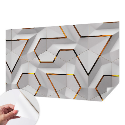 Baby room wall mural Modern geometry