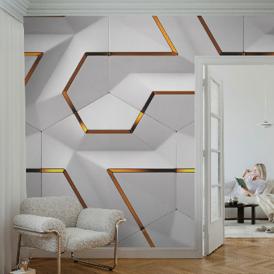 Baby room wall mural Modern geometry