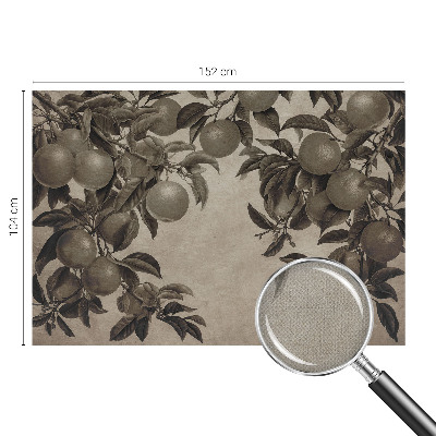 Self-adhesive photo wallpaper with a fruit pattern