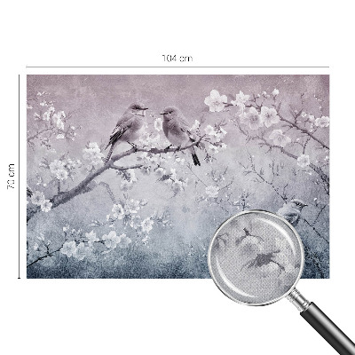 Removable wall mural wallpaper with a subtle nature motif