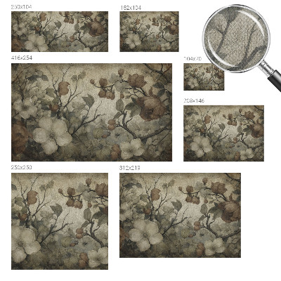 Peel and stick wall mural for living room Floral beauty