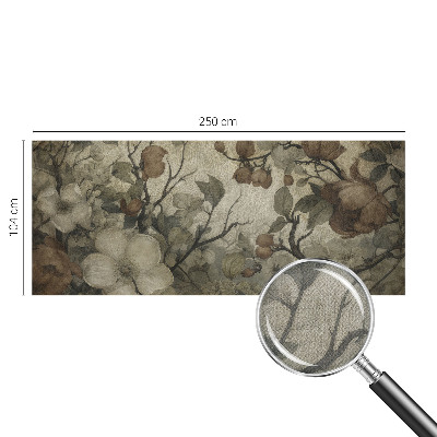 Peel and stick wall mural for living room Floral beauty