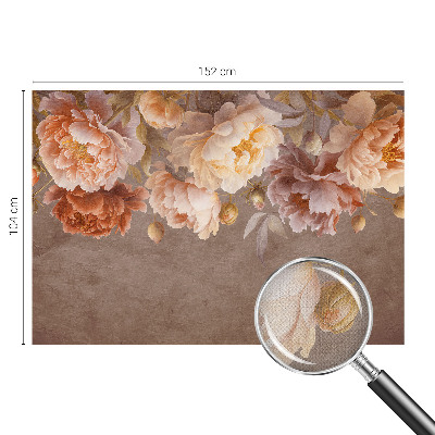 Peel and stick wall mural for kids' room with a floral design evoking gentle elegance