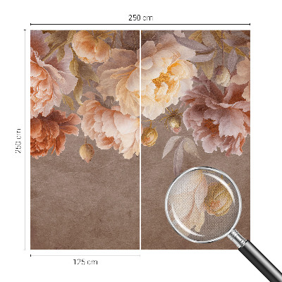 Peel and stick wall mural for kids' room with a floral design evoking gentle elegance