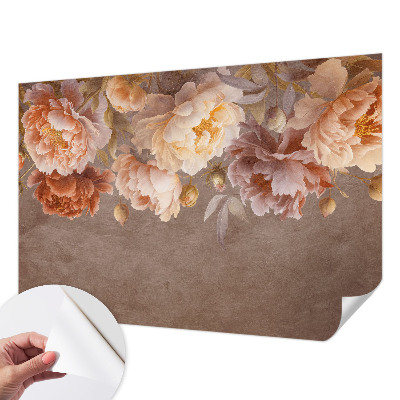 Peel and stick wall mural for kids' room with a floral design evoking gentle elegance