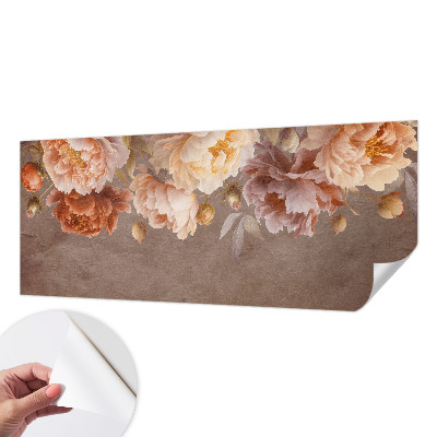 Peel and stick wall mural for kids' room with a floral design evoking gentle elegance