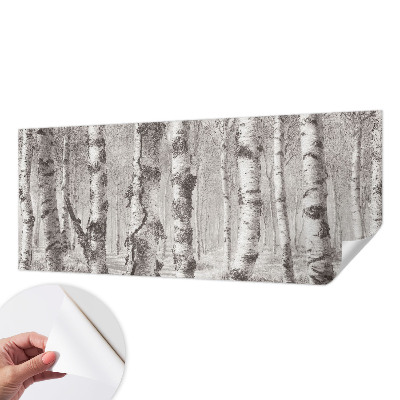 3D wall mural Birch forest